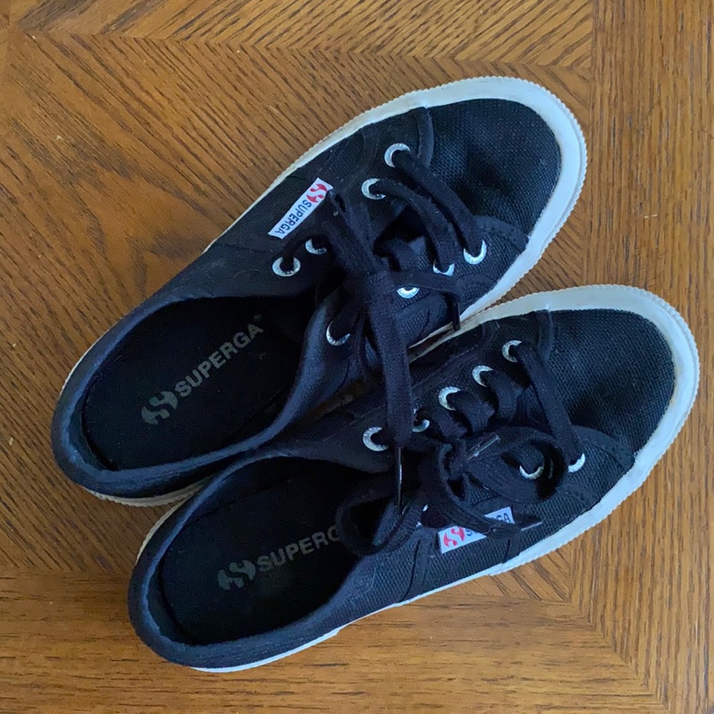 🖤SUPERGA black shoes
